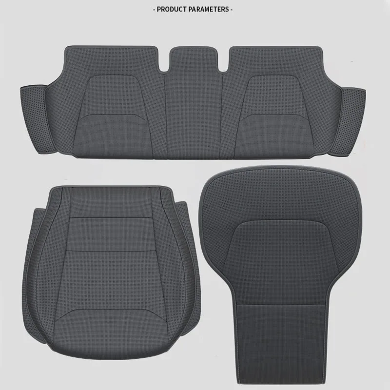 Car Seat Mats For Tesla Model YL /Y Juniper 3 Highland Breathable All Season Back Seat Pad Protector Covers Nappaleather Cushion