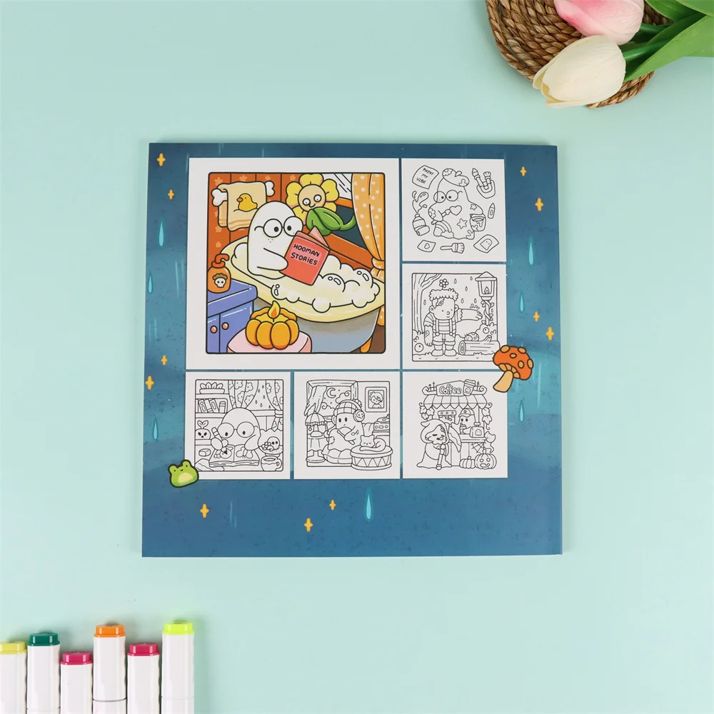 كتاب تلوين جديد للبالغين والمراهقين يتميز بمخلوقات...