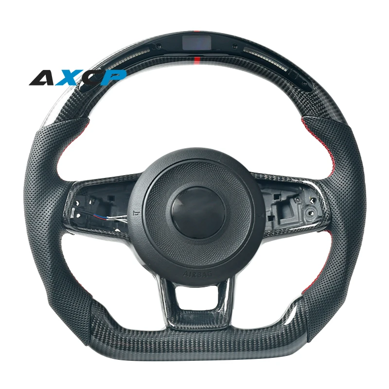 

Car Acesssories Carbon Fiber Steering Wheel For Volkswagen VW Golf MK7 R GTI GTD GTE Polo GTI Scirocco Customized