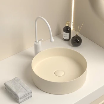 Ceramic Modern Table Basin, Bathroom Vanity Basin, Household Hand Wash Basin For Hotel, Balcony And Toilet,  Basin For  Was