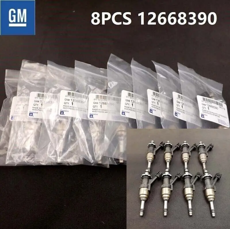 

8 шт. Топливные форсунки OEM 12668390 для 14-19 CHEVROLET GMC л V8 Новинка