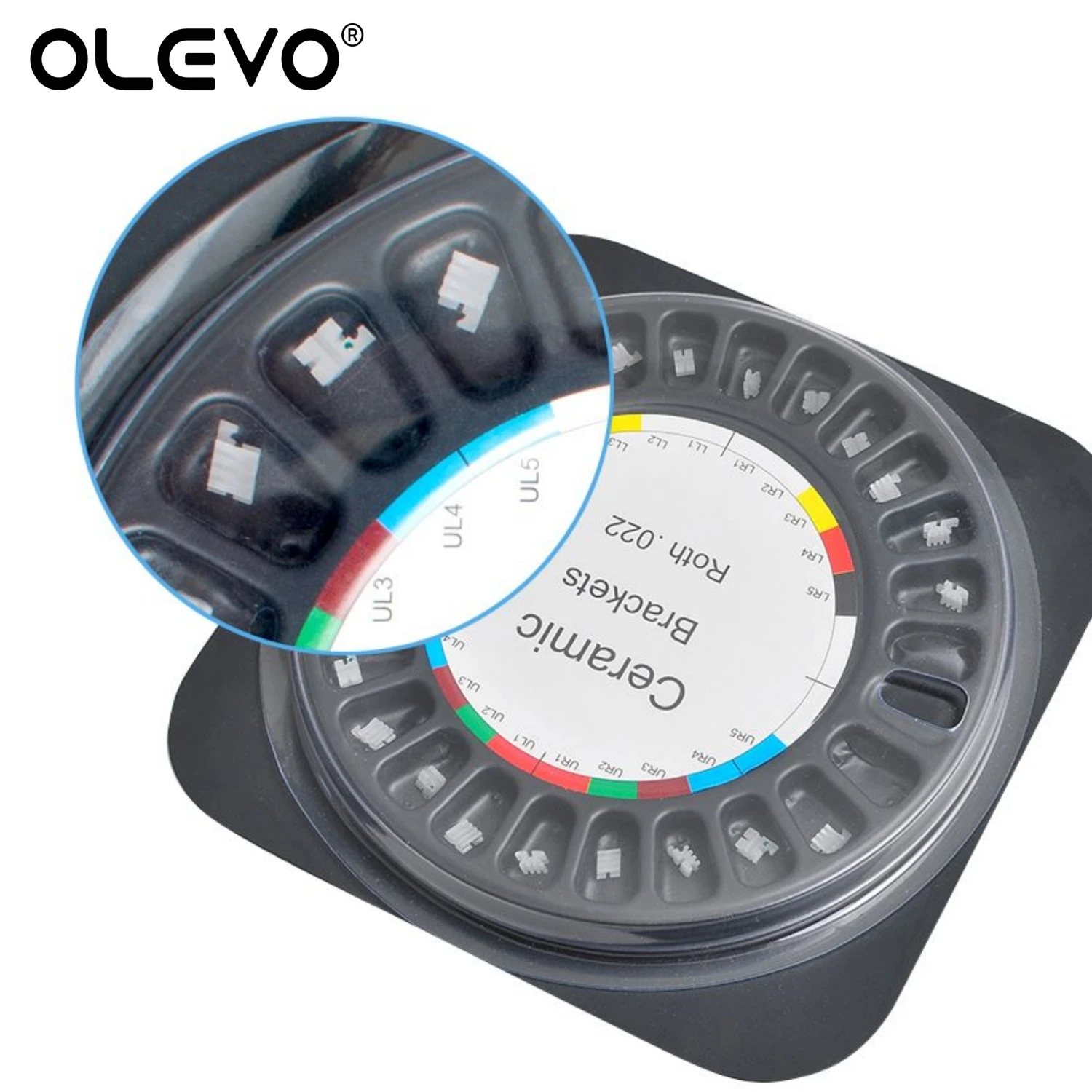 20Pcs/Pack Dental Orthodontic Ceramic Bracket Braces for Teeth Roth/MBT/Edgewise .022 345/3 Hooks Dentistry Ortho Accessories