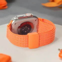 Sport Nylon Strap - Lightweight, Breathable Wristband - 42(S3) 44 45 46 49 (Orange)