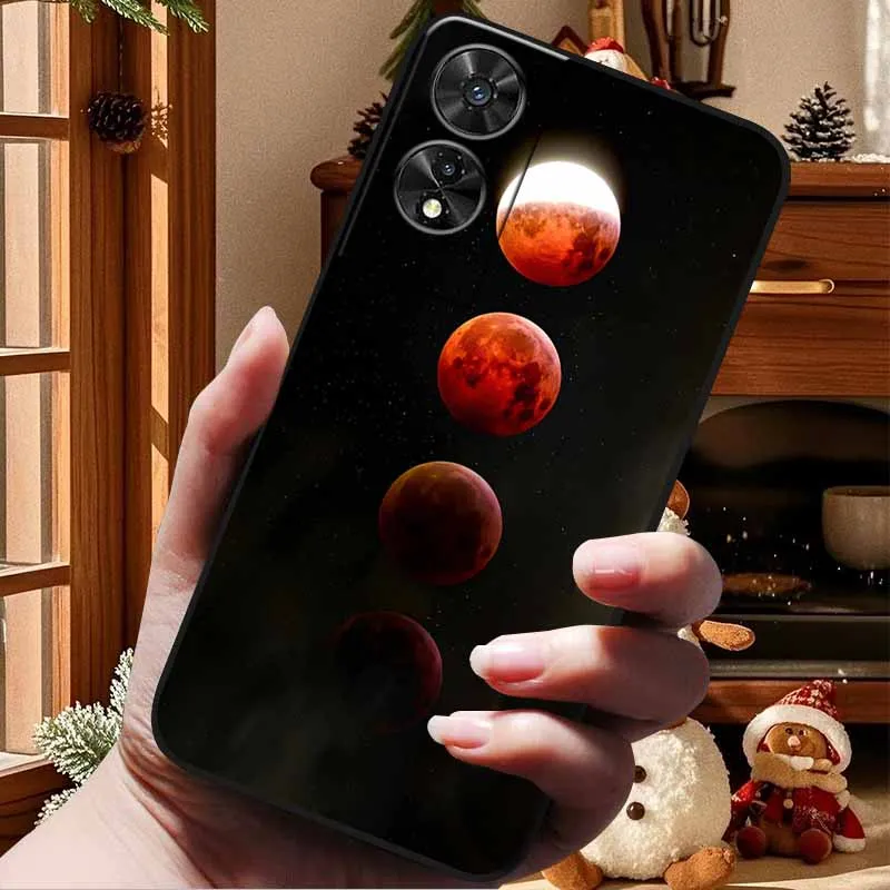 Charming Cat Design Soft TPU Silicone Phone Case for TCL 505 - Cute and Durable Back Cover