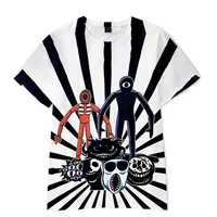 New Summer 3D Escape Door Doors Children's Pure Cotton Fashion Trend Comfortable Versatile Casual Cute T-shirt Gift 1