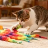 Caterpillar Automatic Jumping Ball Cat Interactive Toy Balls Elastic Luminous Ball for Cat Dog Playing Toy Reusable Pet Supplies 4