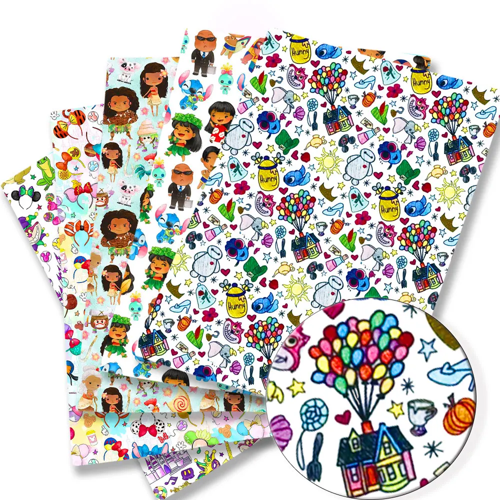 disney fabric 140x50CM Cartoon cotton fabric Patchwork Tissue Kid Home Textile Sewing Doll Dress Curtain Polyester cotton Fabric