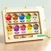 Magnetic Color Sorting Maze & Drawing Board Toddler Montessori Toys Number Matching Learning Counting Preschool Activity 6