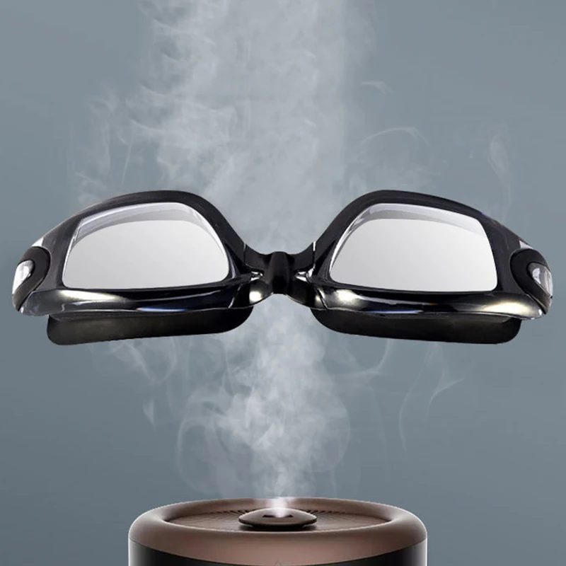 Swimming Goggles for Swim Adult Children Glasses One-piece Earplugs Electroplating Anti-fog High-definition Swimming Accessories 4