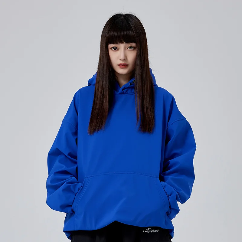 DOOKSNOW Winter Men And Women's Warm Waterproof Windproof Ski Sweatshirt Hooded Snow Coats Outdoor Sports Snowboarding Jacket
