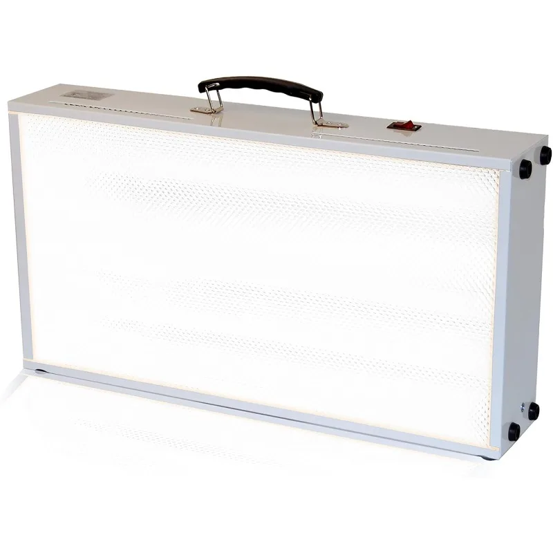 Alaska Northern Lights&trade; Northstar-10,000-25,000 LUX UV Free Light Therapy Lamp at 24 inches, Multi-Person use, Low Glare