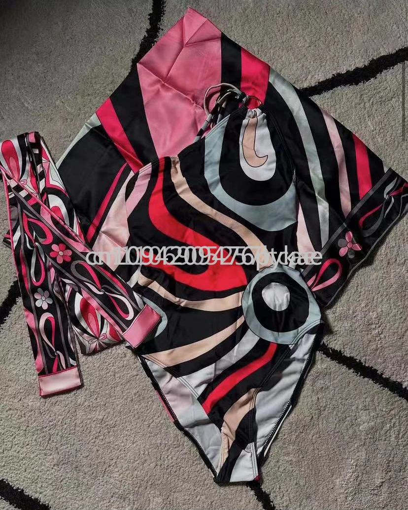 ribbon scarf swimsui