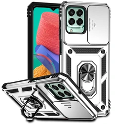 Enhanced Magnetic Window Phone Holder Case - Full Cover Back Case for Samsung Jump 2 (Silver)