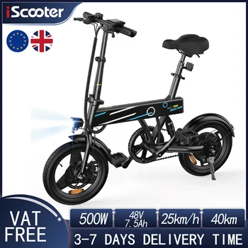 IScooter EB1 Elektrofahrrad 350 W Motor 36 V 7,8 Ah Batterie E-Fahrrad 40 km maximale Reichweite 25 km/h Geschwindigkeit 14 Zoll faltbares Elektrofahrrad 1