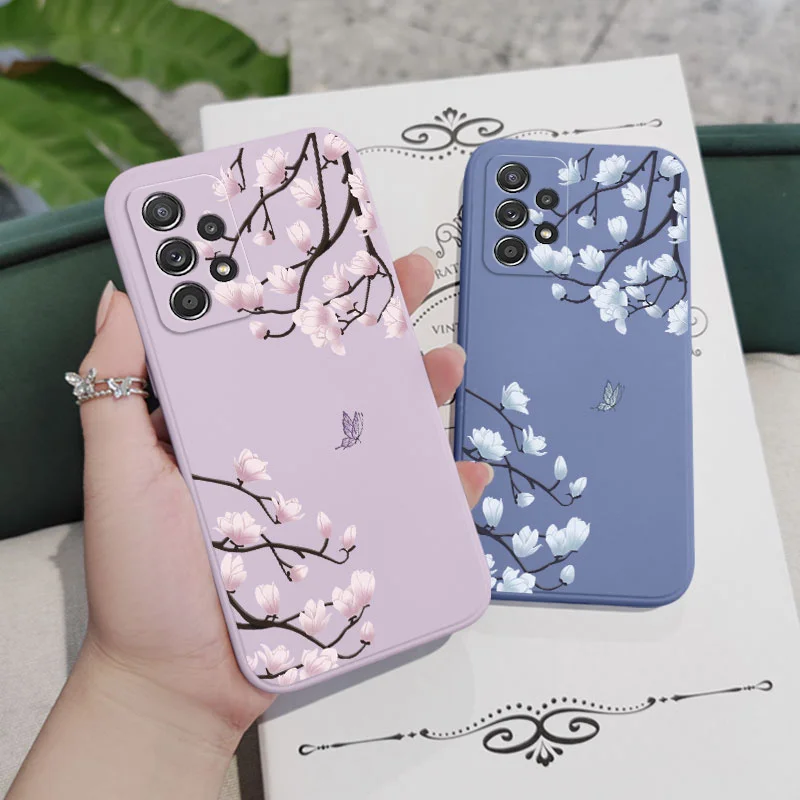 Tree Branch Case For Samsung A16 A06 A54 A34 A14 A15 A25 A35 A55 A04 A24 A73 A53 A33 A13 A03S  A72 A52 A42 A32 A22 A12 4G 5G 3