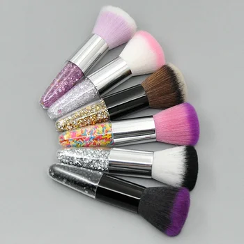 Pennello per nail art Rimuovi la polvere delle unghie Pennello per smalto gel UV acrilico Strumento per la pulizia della polvere Pennelli per trucco di bellezza Accessori per manicure 1