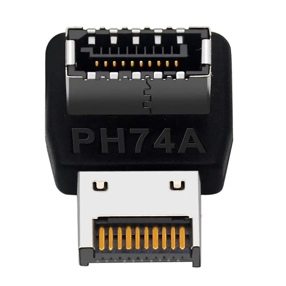 

DIY Internal Header Computer Accessories USB Header Adapter 90 Degree Converter USB 3.1 Type-E Steering Adapter