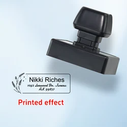Customizable Self - Inking Address Stamp for Special Occasions and Gift Packaging (Style - D)