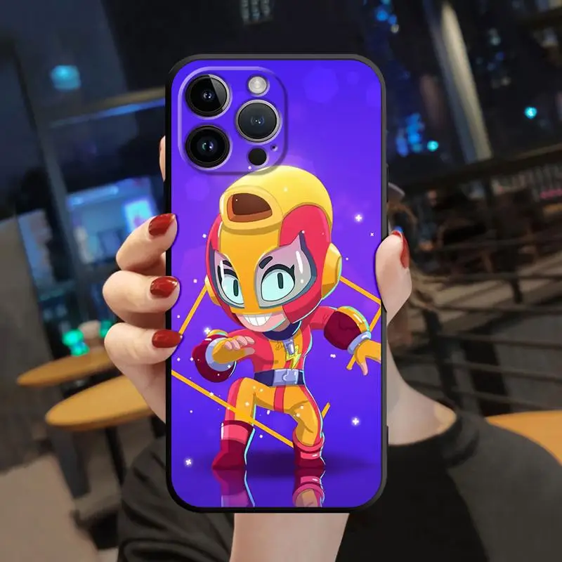 thumbnail image 1 of Case For Apple iPhone 14 15 13 11 12 Pro 7 XR X XS Max 8 Plus SE 2022 14Pro Black Soft Phone Funda Gbrawl Boys Stars, 1 of 5