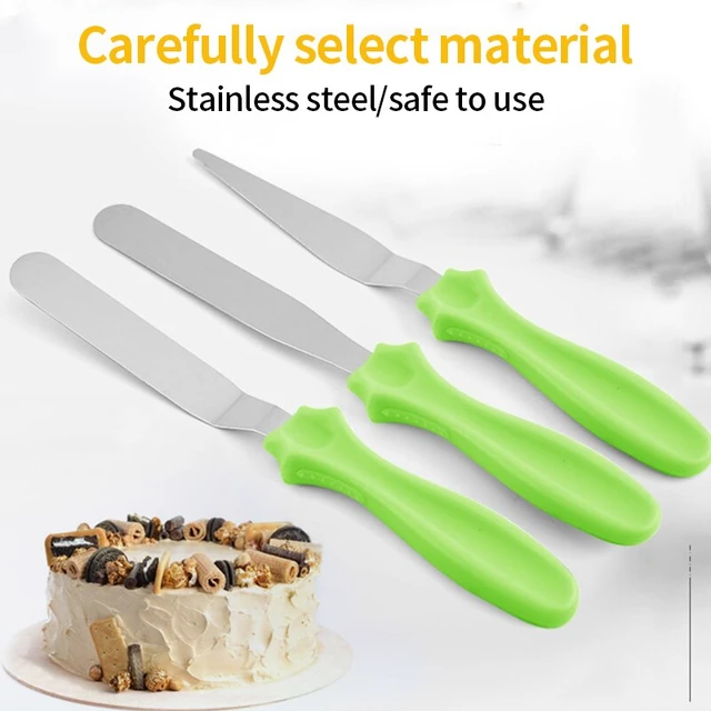 3Pcs Stainless Steel Spatula Set, a Baking Tool Set Suitable for Spreading  Butter, Jam, Cake Demoulding and Other Scenarios - AliExpress