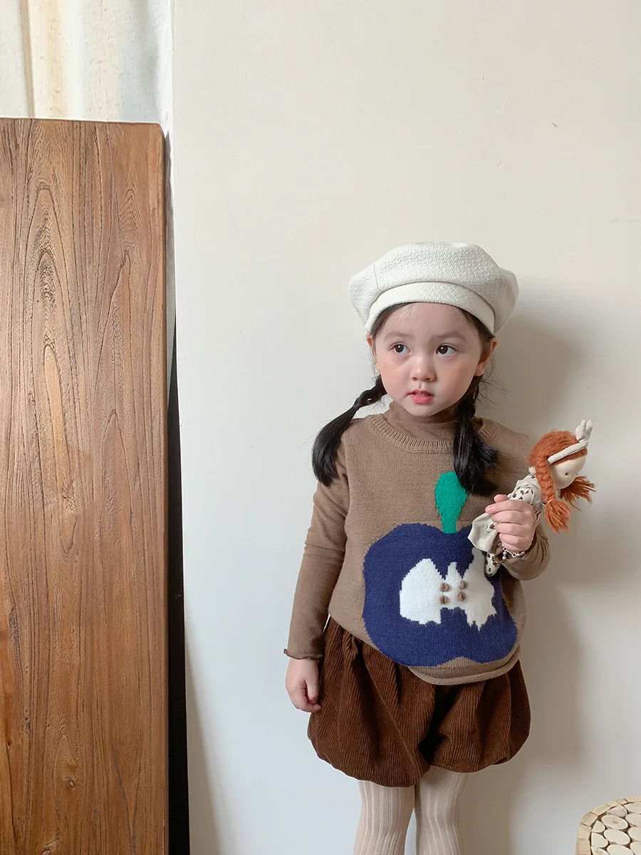 

Autumn New Children Sleeveless Sweater Jacket Fashion Baby Boys Girls Cartoon Knitted Coat Versatile Casual Vest Kids Clothes