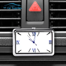 

Car Interior Electronic Clock Air Conditioning Air Outlet Watch Square Clock Decorative Accessories For Mustang Shelby Jaguar