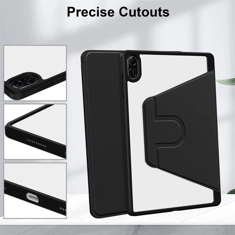 360 Rotation Tablet Case with Pencil Holder