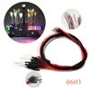 0805 1206 0603 0402 12V SMD LED Lights 1.5K Resistor Wired Strip For Micro Model Train/Building Sand Table Lighting Scene Layout 3