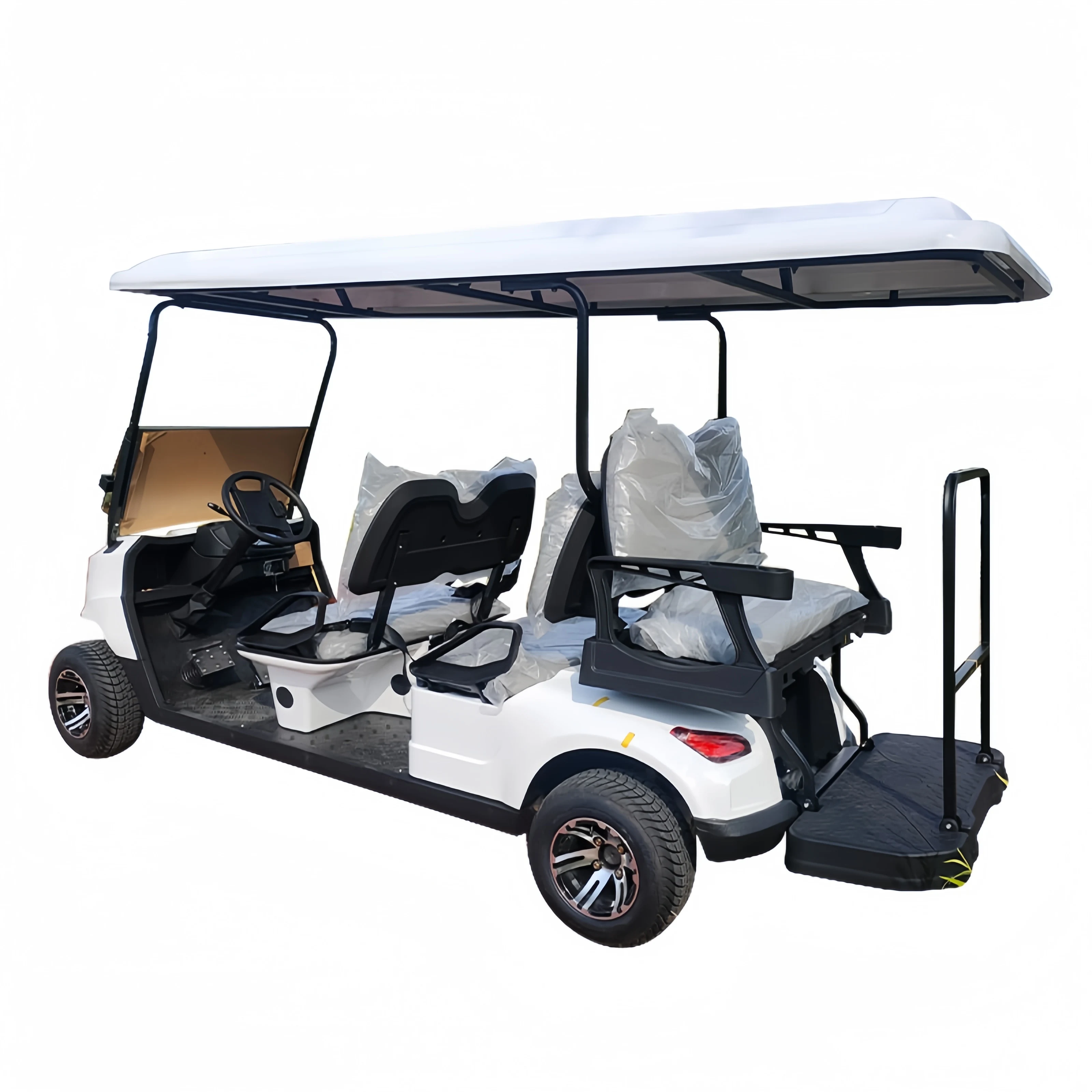 6 Seater Electric Golf Cart 4kw/ 5kw Solar Panels Golf Car