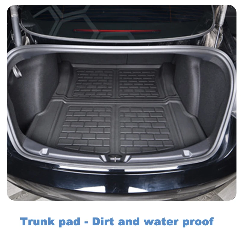 Car Floor Mats For Tesla Model 3-LHD/RHD Foot Liner XPE All-weather Waterproof Pad & Trunk Mat model3 Accessories