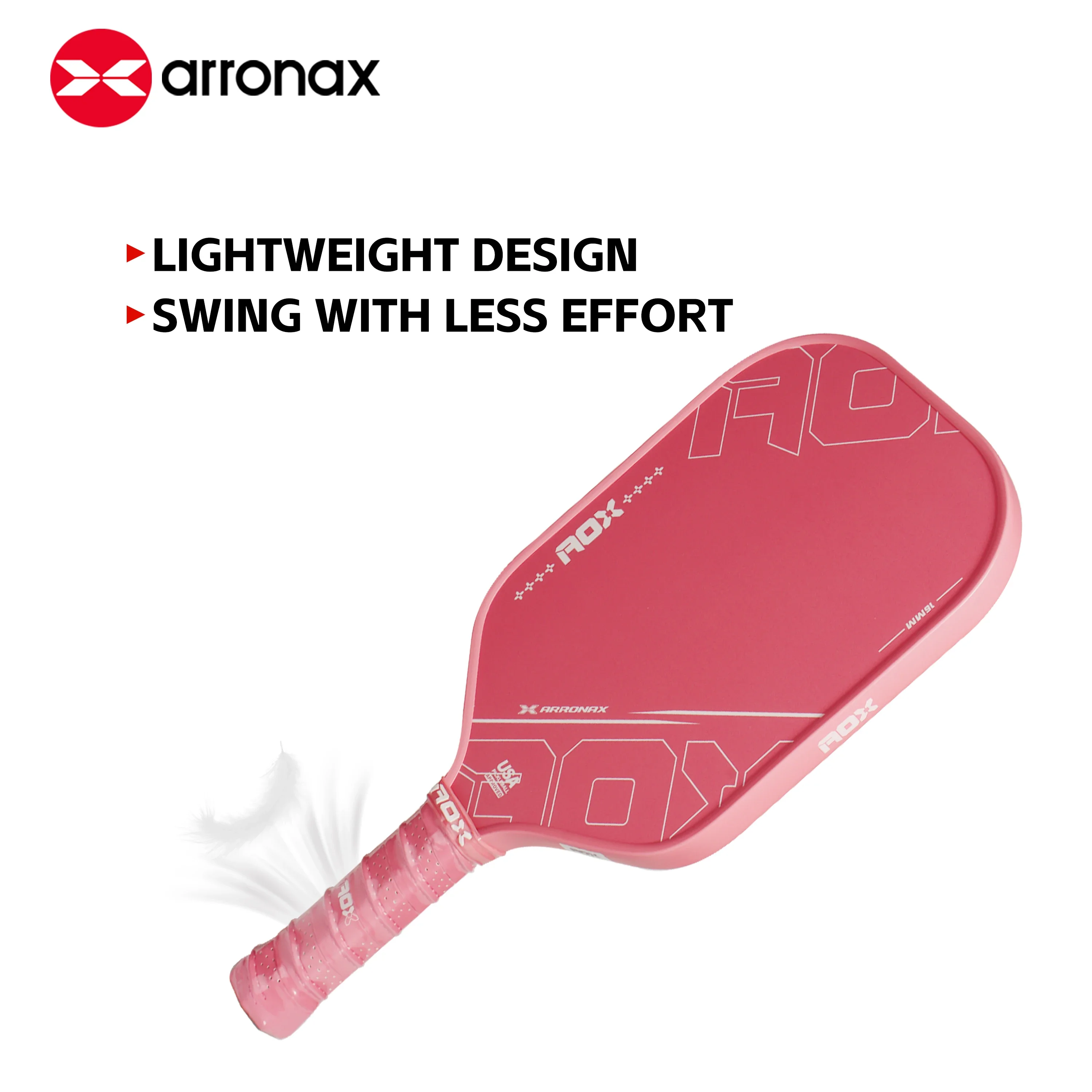 ARRONAX Pickleball Paddles Glass Fibre Surface Honeycomb Core Pickleball Paddle Racket With Foam Edge Indoor Outdoor Exercise
