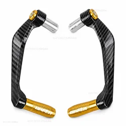 Motorcycle Handlebar Handguard Protector and Brake Lever Clutch Guard (Gold)
