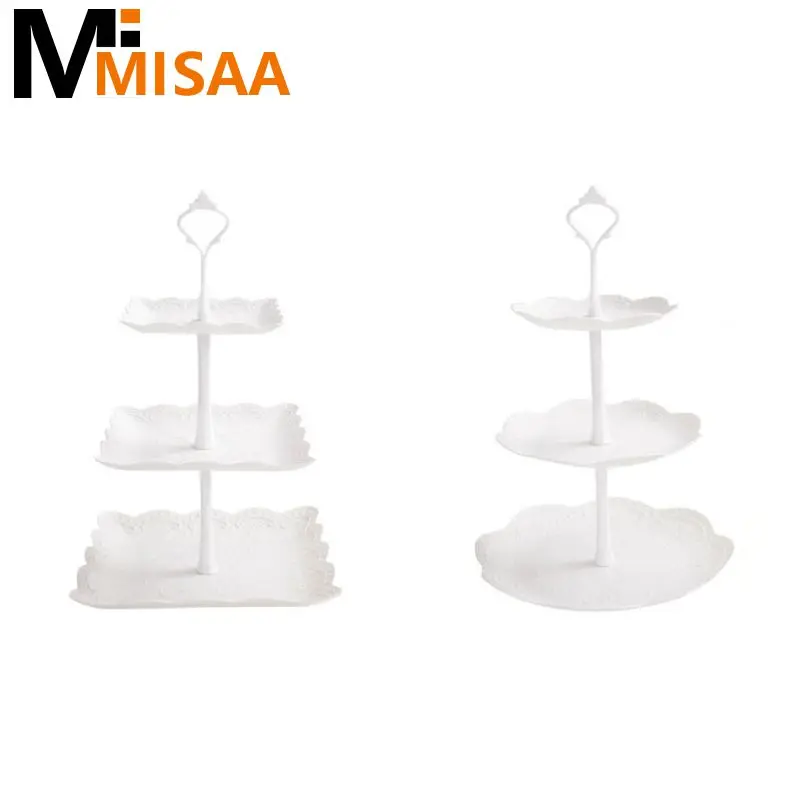 Afternoon Tea Wedding Plates 3 Tier Creative Home Hotel Tools Cake Shop 3 Layers Cake Rack Tray