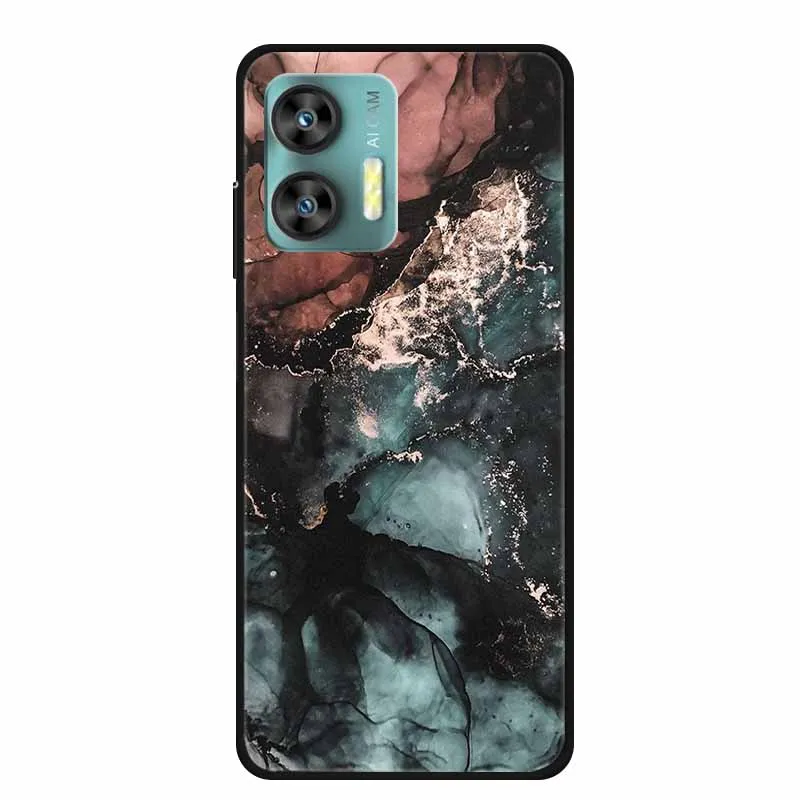 Colorful Marble Space TPU Silicone Soft Back Cover Case - Fashionable Protective
