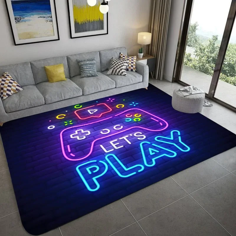 Anime Gamer Controller Carpet Rug 3D Printing Creative Game Door Large Mat Bathmat For Living Room Bedroom Entrance floor mat