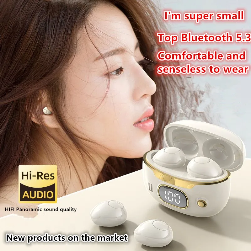 

Mini Sleep wireless Bluetooth Earphones Invisible Small Earbuds in ear technology noise reduction Esports low latency Headphones