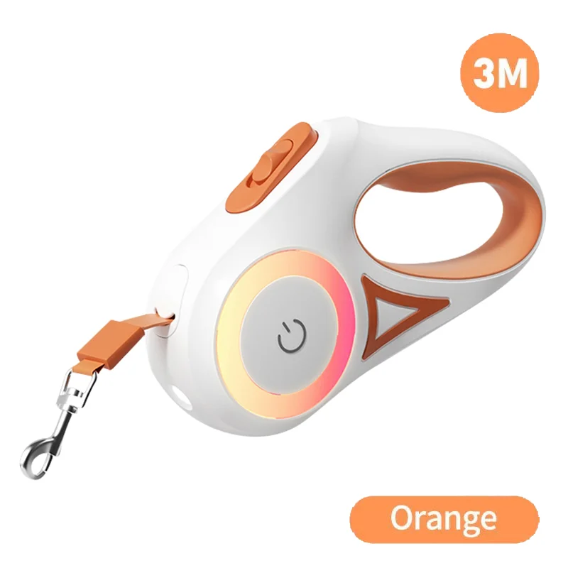 Retractable LED Luminous Dog Leash - Stylish & Durable Pet Walking Lead