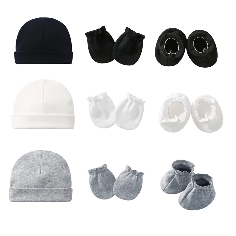 Baby Hats Cotton White Soft Cap Fitted Infants Boys Girls Hats Child Beanie Newborn Photography Props Accessories Kid Clothing 2