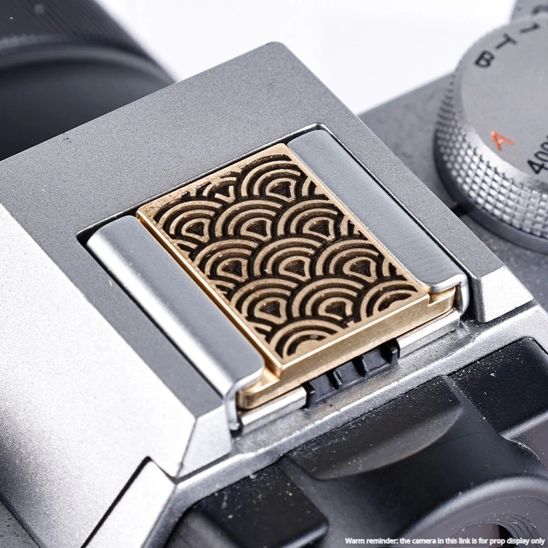 Camera Hot Shoe Cover Metal Compatible with Canon Fuji Nikon Photography Decorative Accessories