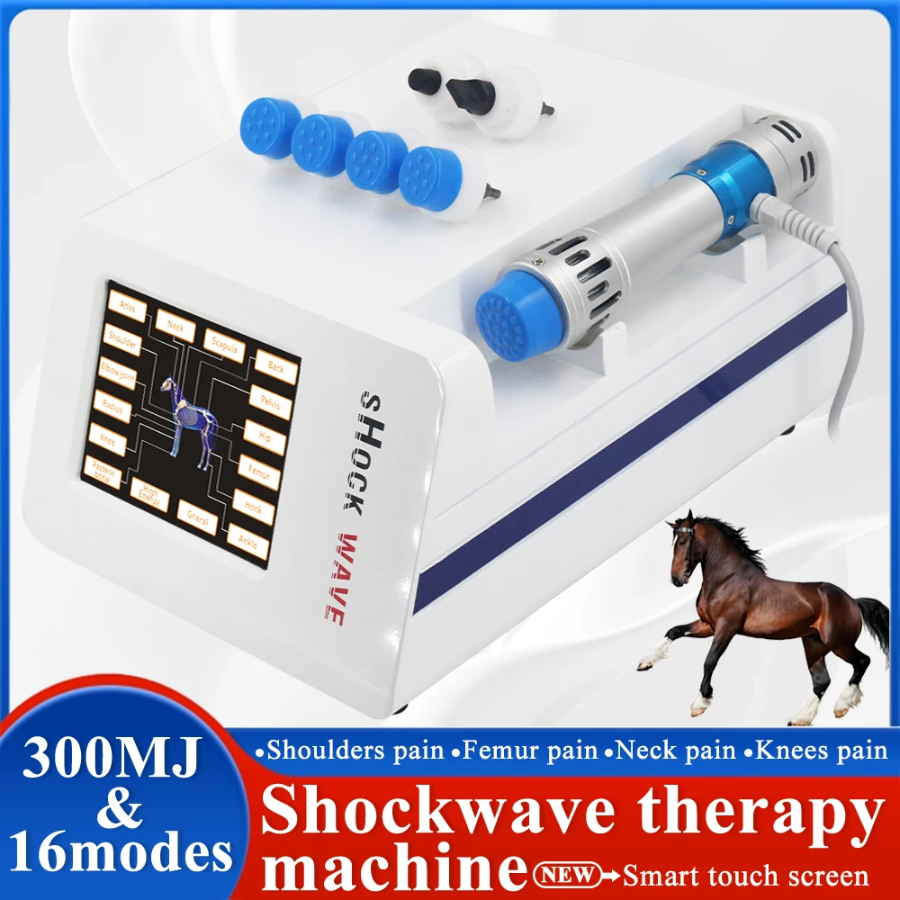 

Аппарат для физиотерапии животных, ударная волна для облегчения боли в суставах локтя, лечения повреждений сухожилий, профессиональный массажер ударной волны 300MJ