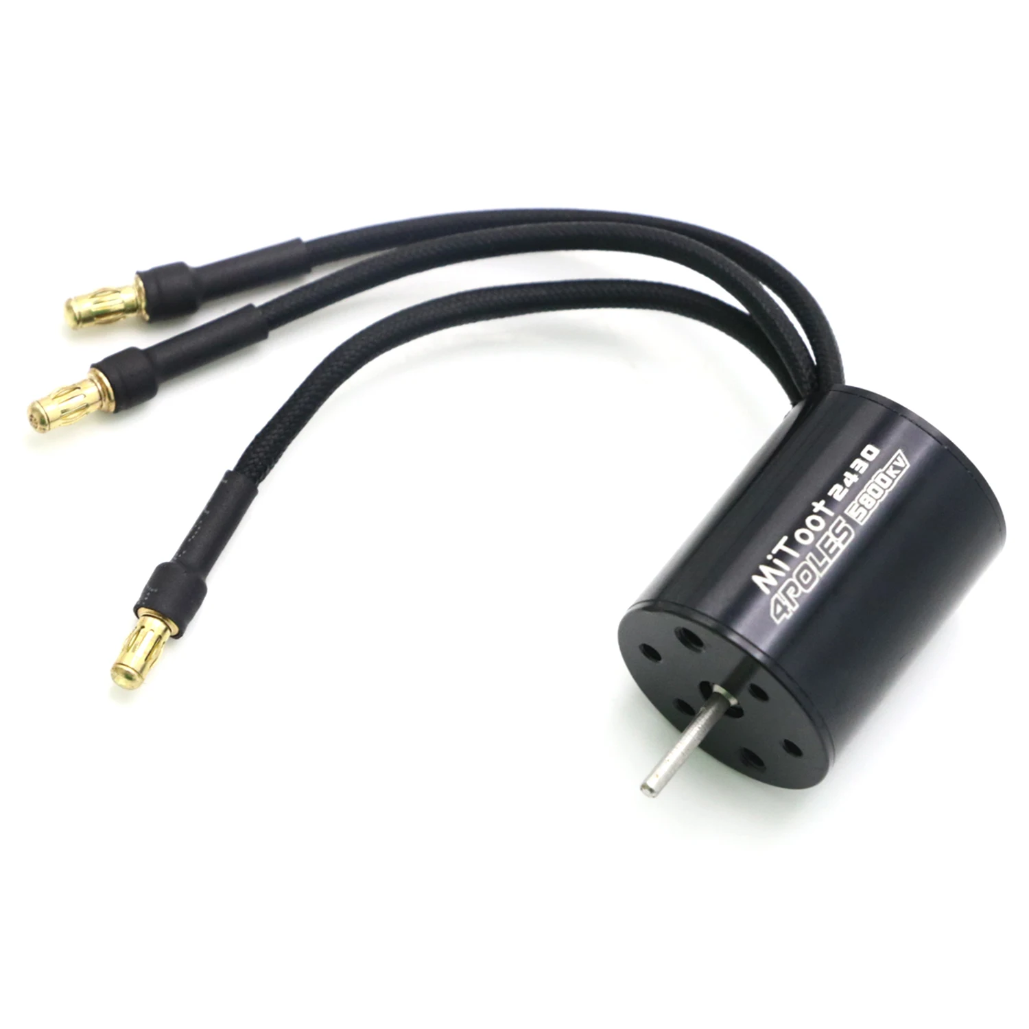 2430 5800KV/7200KV 4P Sensorless Brushless Motor & 25A Brushless ESC with Programmer Card Combo Set for 1/16 1/18 RC Car Truck