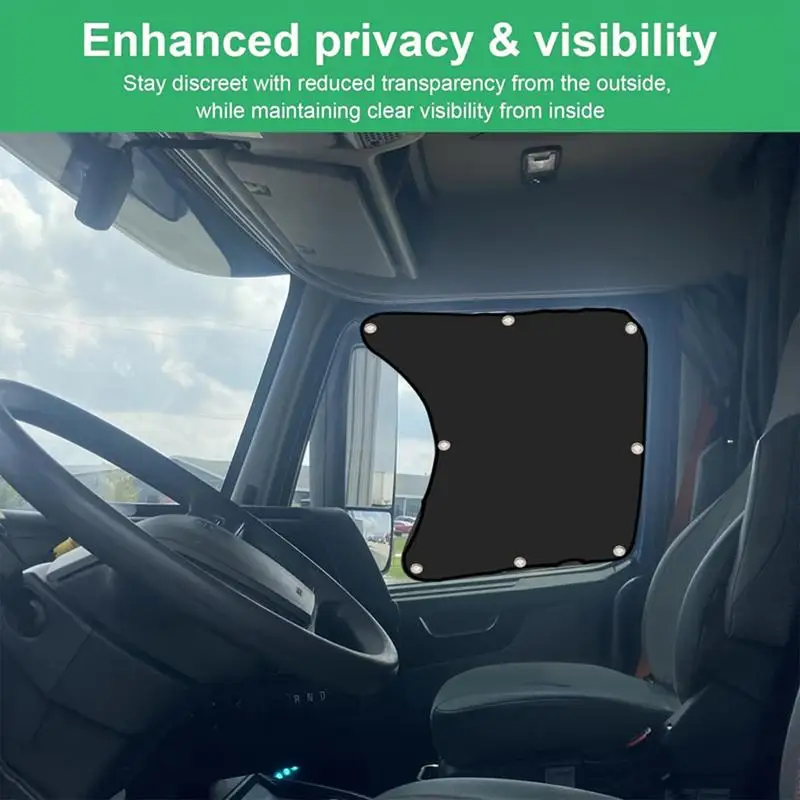 Side Window Sun Shade for Semi-Truck Window Sunshades Semi Truck Driver Covers Protective Truck Side Sun Shade truck side sunshade