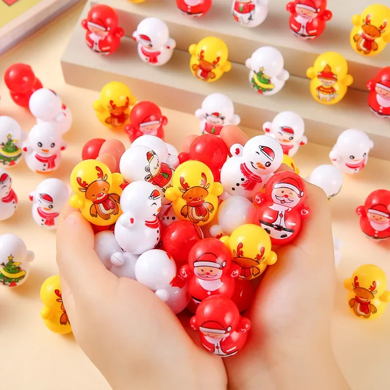 Mini Christmas Santa Claus Tumbleweed Toy Educational Cartoon Cute Mini Kindergarten Gift Toy for Children