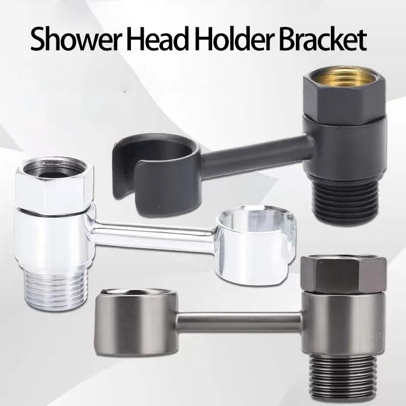 

Handheld Shower Head Holder Adjustable Bracket Universal Punch Free Bathroom Sprayer Bidet Holder 360° Rotation Nozzle Support