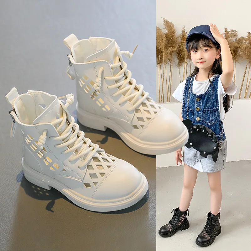Girls Shoes Spring 2022 New Children's Short Boots Spring and