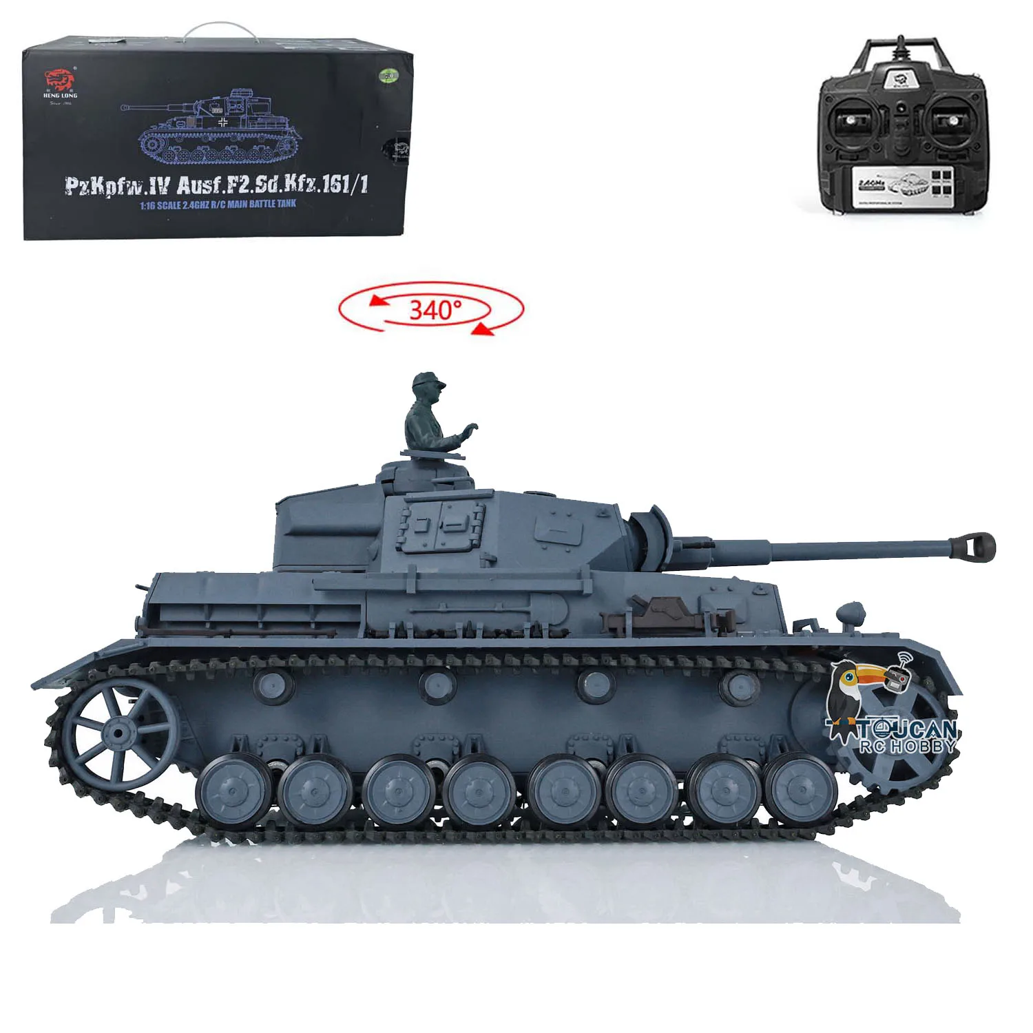 Heng Long 1/16 RC ũ 3859 7.0 öƽ  Panzer IV F2 RC Panzer ҳ 峭 , ܼ  ũ ڵ, 2.4G