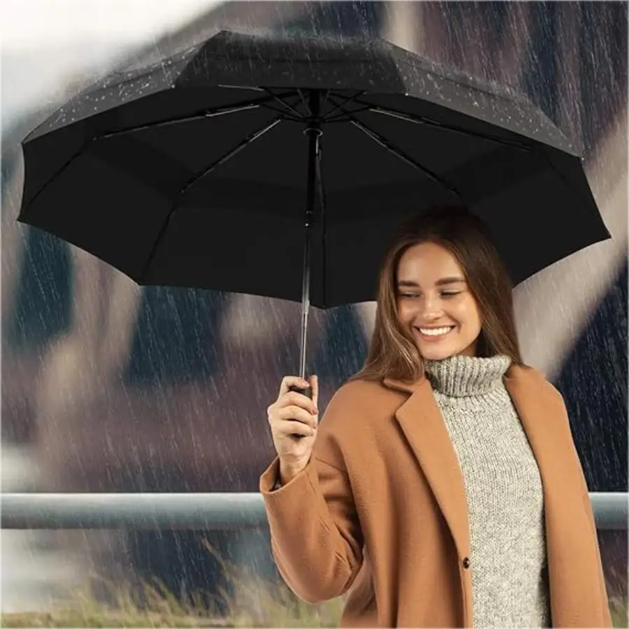 Portable travel umbrella windproof and rainproof car umbrellas backpacks carrying out