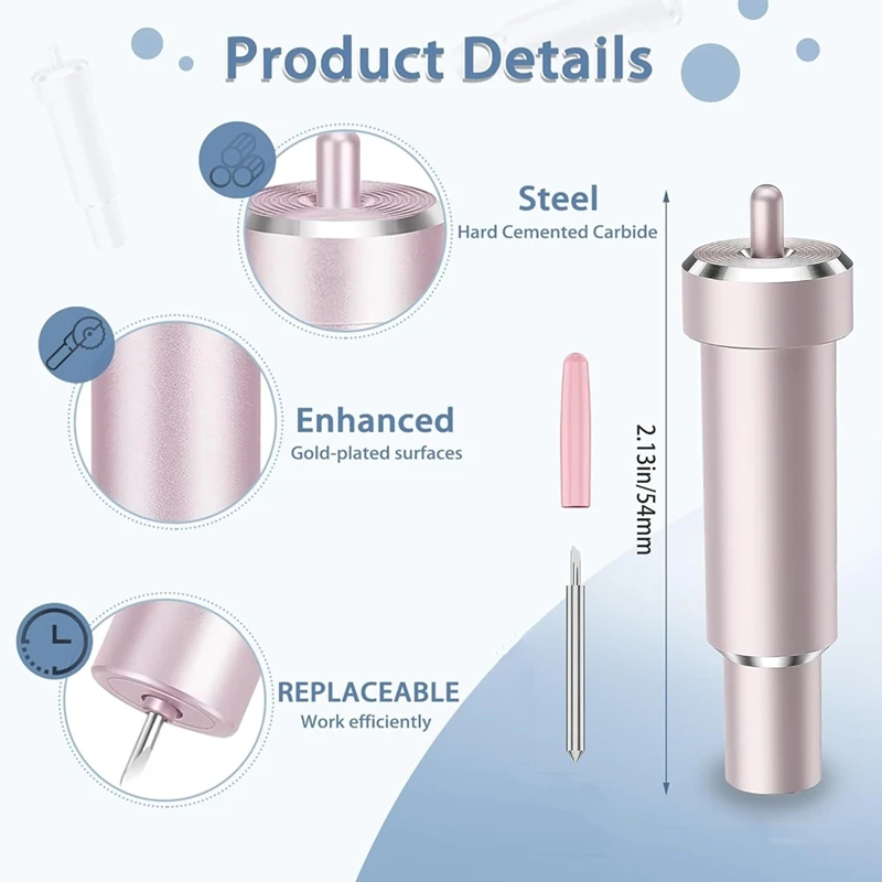 Deep Cut Blade For Cricut Maker 3/Maker/Explore 3/Air 2/Air/One/Venture,60&deg;Deep Point Blade And Housing