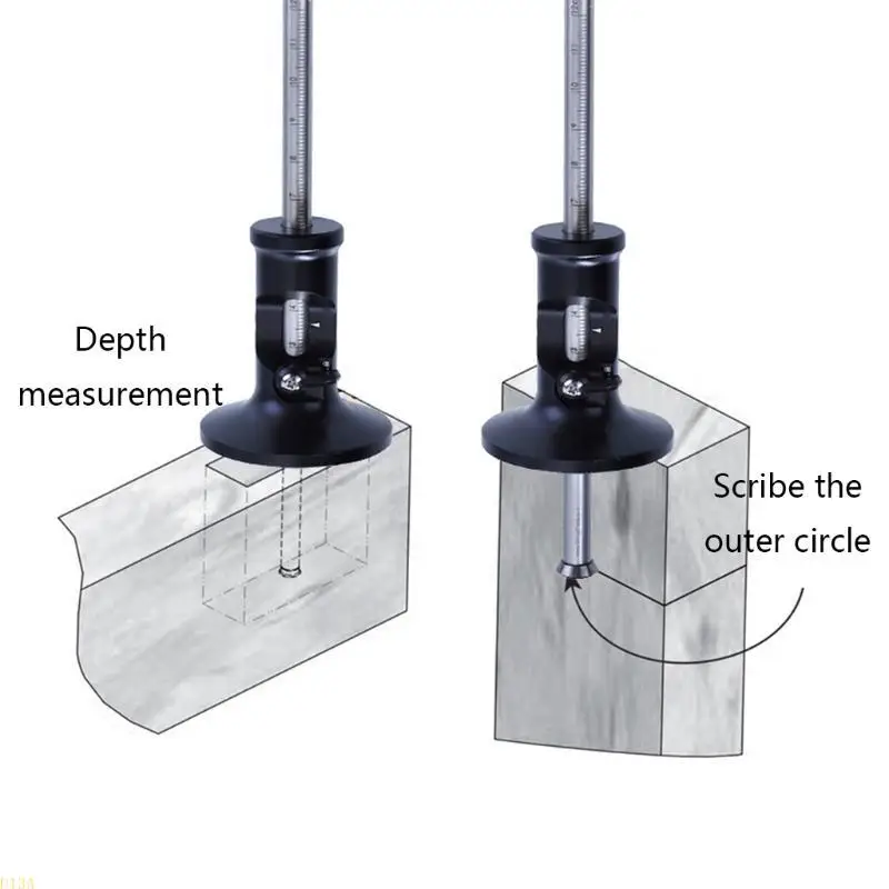 U13A Metal European Ein Satz von 4 PCs einzigartige Sciber-Markierungswerkzeuge 0-120 mm – Detail 9