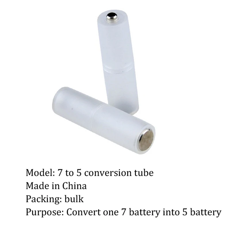 TONYSA 10 Pièces AAA à AA Taille Cellule Convertisseur De Batterie Adaptateur Piles Support Boitier Commutateur Transparent 92360345